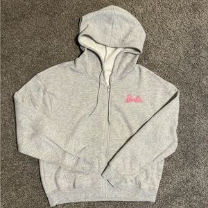 Lite grey Barbie zip up